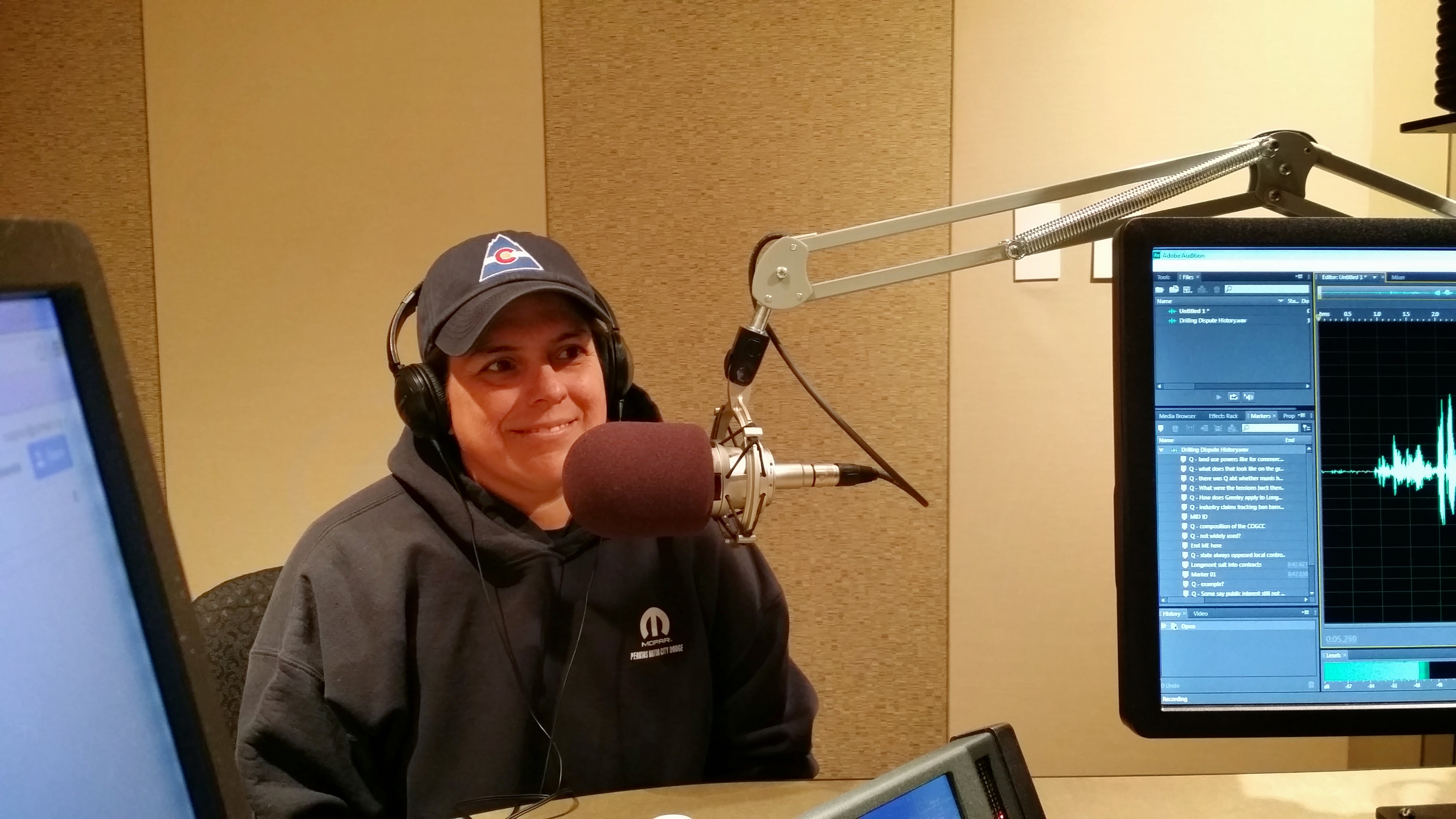 Char Duran during CPR radio interview